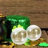 COHEALI Empty Round Clear Capsules 28MM Fillable Easter Eggs Lotto