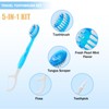 20 Individually Packaged Disposable Travel toothbrushes with Toothpaste, 5-in-1 Convenient