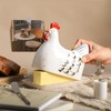 Colias Wing Retro Hen Ceramic Butter Dish with Lid Butter