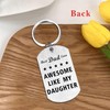 Mataly Dad Keychain Gifts from Daughter Funny - Awesome Like