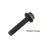 sourcing map M10-1.5x50mm Hex Serrated Flange Bolts 10.9 Grade Carbon