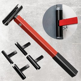 JIOGOWISE 4-IN-1 Door Hinge Adjustment Wrench Kit, Flag Hinge Repair Tool Kit, Hinge Gap Correction Spanner, Heads Size 0.6", 0.74", 0.86", 0.98", for Home, Schools, Shopping Malls (1Pack)