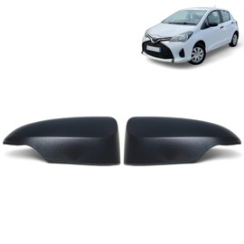 (2 Stück) Außenspiegelabdeckungen links (Fahrerseite) und rechts (Beifahrerseite), kompatibel mit Toyota Yaris (2011-2020) OEM: 87945-0D190