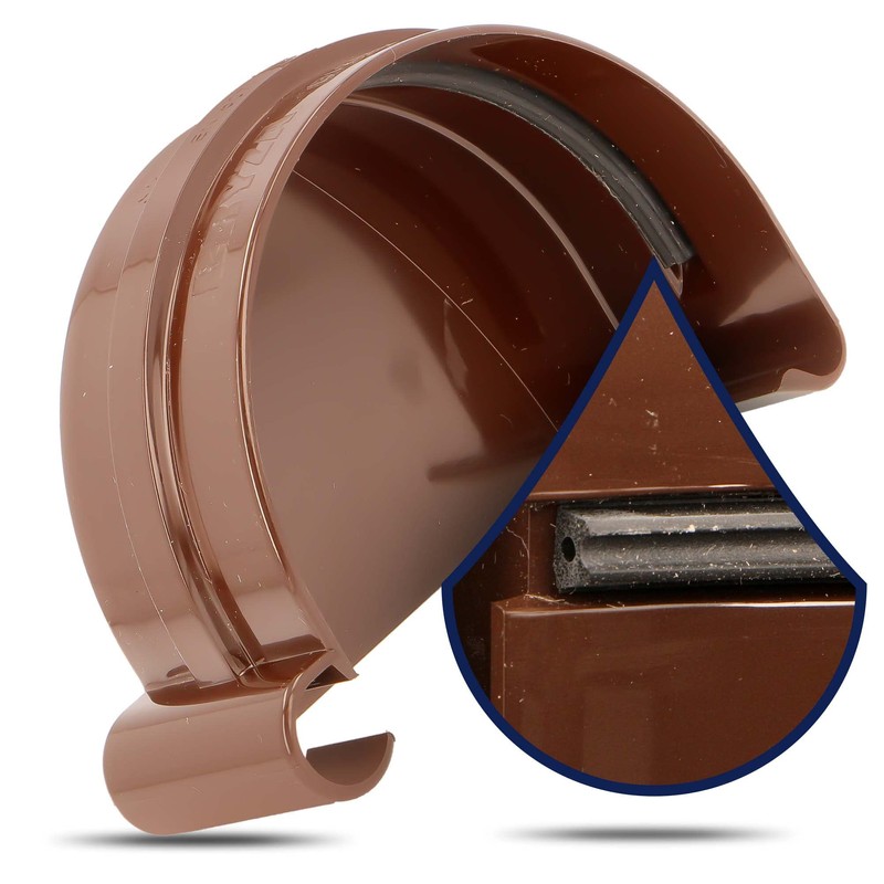 Gutter End Piece Plug Left Gutter End Piece Semicircular Plastic