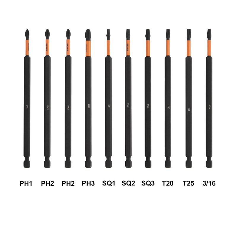 Railer 6 Inch Screwdriver Bit Set - Premium S2 Steel