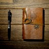 Libreta Vintage Diario De Viaje Cuero Retro, Notas O Dibujo.