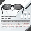 DUCO Wraparound Fitover Glasses Polarized Wear Over Sunglasses for Men