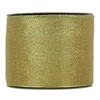 MEEDEE Gold Wired Ribbon 2.5 Inch Gold Metallic Ribbon 10