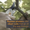 Fiskars Gardening Tools: Bypass Pruning Shears, Sharp Precision-ground Steel Blade,