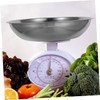STOBAZA 2pcs Stainless Steel Food Scale Bowl Electronic Scale Tray