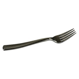 Sabert, Hammered Look Disposable Cutlery, Silver, Durable Plastic, Decorative Look, 600 Count (Fork)