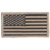 MOLLE TAN Radio Pouch + USA Flag Morale Patch This