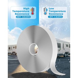 Kohree Butyl Tape White 4 Pack, 1/8-Inch x 3/4-Inch x 30-Foot, Butyl Sealant Tape RV Putty Rubber Seal Tape Leak Proof for RV Repair, Window, Boat Sealing