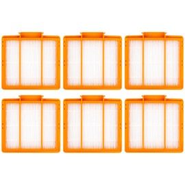 (6 Pieces) HEPA Filter Compatible With Shark AV2501AE RV2502AE AV2501S AV2511AE RV2410WD RV2610WA RV2610WD RV2620WD, Robotic Vacuum Cleaner Filter Accessory Kit, Replacement Parts 6 Filters