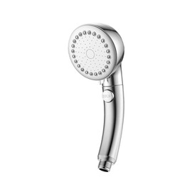 LDK Best Buy Award Winner 60172 60172 Premium Nano Bubble Shower Head, Water Saving Approx. 60%, 3 Modes, Mist, Pore Cleaning, Thermal Moisturizing, High Water Pressure, Silver