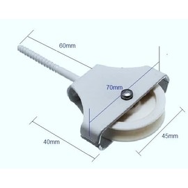 Celtic Woods Single Washing Line Screw In Pulley Cord Wheel - 45mm for Airers and Dryers C154