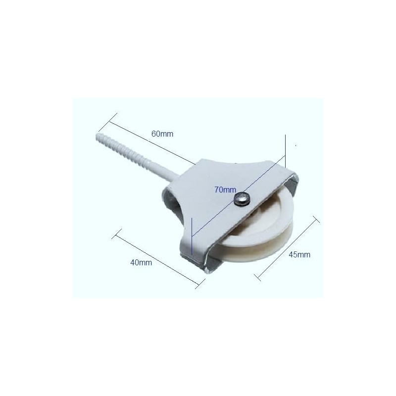 Celtic Woods Single Washing Line Screw In Pulley Cord Wheel