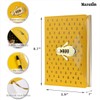 Mazeran Bee Shaped Combination Lock Journal, PU Leather Hard Cover