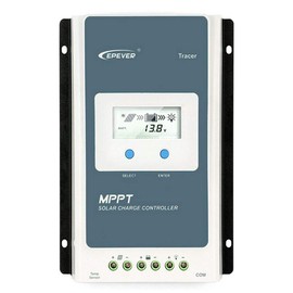 EPEVER MPPT 30A Solar Charge Controller 12V 24V Auto, 30A Solar Controller Max 100V Input Negative Grounded Solar Reulator fit for Lead-Acid and Lithium Batteries and Support Batterless Run