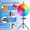 AugFir 24-inch Spinning Prize Wheel, Ajustable 37"-65" Height Spinning Wheel,