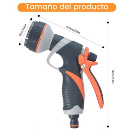 Ulable Boquillas para manguera de jardín de 4 piezas,pistola para manguera de jardin,pistola de riego,boquilla manguera jardin para exteriores,pistolas de agua de alta presión con adaptador G1/2