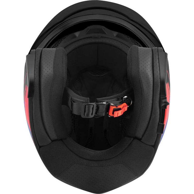 Bogotto H586 City-B Jet Helmet, Matte Black/Red/Blue, L