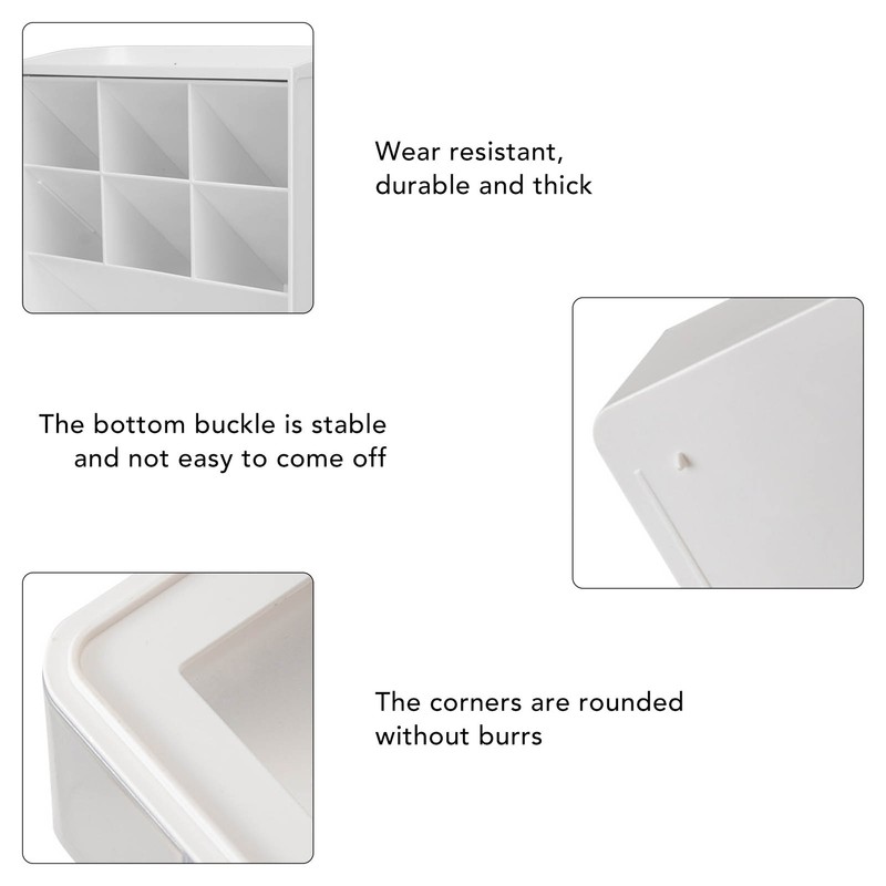 Storage Box Oblique Plug in Design Large Capacity Plastic Pen