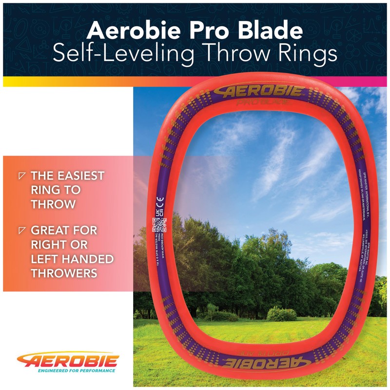 Aerobie Pro Blade Throw Ring, Lightweight Kids Toy for Disc