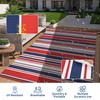 GarveeHome Outdoor Rug Mat for Patio, 8x10 Plastic Straw Rug,