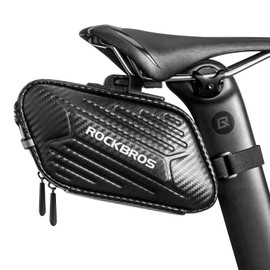 ROCKBROS Bike Saddle Bag Storage Bag Waterproof Bicycle Seat Bag Road Bike Repair Tool Bag under Seat Storage Bag Cycling Pouch Stiff Mountain Bag 1.5 L