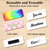 Magnetic Name Tags, 20-Pack Engravable Name Badge with Magnetic Backing,