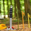 AYMQC Tent Hammer Lightweight Aluminium Camping Hammer with Hook Multifunctional