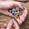 Operitacx 50Pcs Birthstone Charms Gemstone Charms for Diy Jewelry Making,