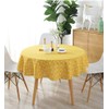 meioro Table Cloth, Round Tablecloth, Cotton Linen Table Cover, Simple