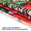 LOKIPA Christmas Pillow Covers, Christmas Throw Pillow Covers 17x17 Set