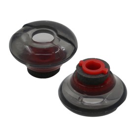 ALXCD Gel Eartips for Voyager 5200 Headset, S/M/L 3 Pcs Soft Gel Ear Tips & 3 Pcs Foam Cover Tips, Fit for Headset Voyager 5200 (Black/Red-SML)
