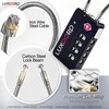 LUXOORO Tool-Less TSA Approved Luggage Lock with Alert Indicator, 4-Digit