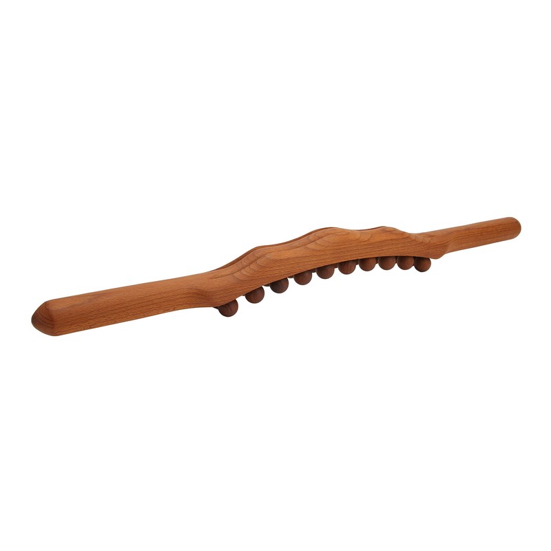 20 Bead Wood Massage Stick Full Body Universal Ergonomic Scraping