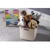 Curver Basket Jute 100% Plastic Recycled Rectangular, White Red, L: