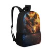 Renewold Cool Wolf 17 Inch School Backpack Multifunctional School Backpacks