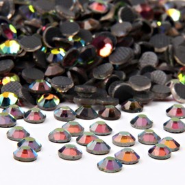 beadsland Crystal Hotfix Rhinestone,Machine Cut Stone 1440pcs/pkg (Rainbow,SS10/3mm)