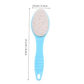 Baluue Dual-sided Foot File Scrubber for Callus Removal Pedicure Maintenance Tool Massage Function Ergonomic Handle for Smooth Feet