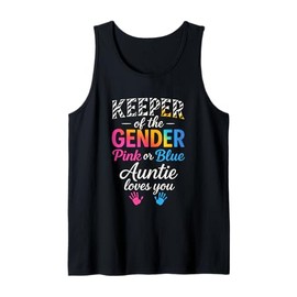 Keeper of The Gender - Funny Announcement Pregnancy Tank Top