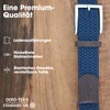 Pierrot Men's Braided Belt, Fabric Belt, Stretch Belt, Braided Belt,