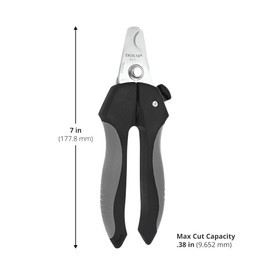 Excelta Cable & Tubing Cutters, Stainless Steel, Ergonomic Handle, Locking Feature, 7" Length, 0.38" Cutting Capacity, Clean Cuts for Plastic Tubing & Soft Cables, Professional