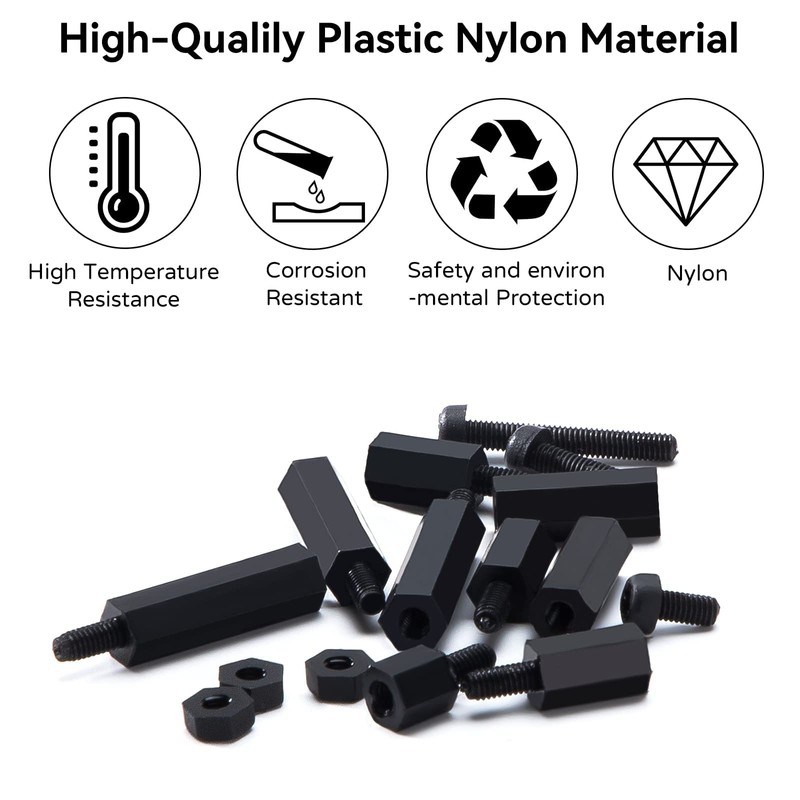 M3 Nylon Hex Bolts Nut Spacer Hex Screws PCB Boards