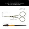DreamCut Brow Shaping Scissors with Brush - Surgical Stainless Steel