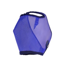 Harrison Howard All Round Mesh Horse Fly Mask UV Protective with Fleece Padded Edging Deep Navy M