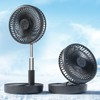 Primevolve Battery Operated Fan,Portable Rechargeable USB Floor Table Desk Fan