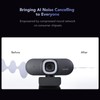 Nuroum V32AFL 4K Webcam with Ring Light, Adjustable Field of